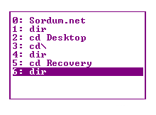 cmd komutları listesi