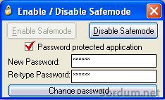 enabledisablesafemode