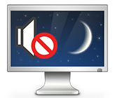 ekran koruyucu devreye girdiğinde pc sessiz olsun