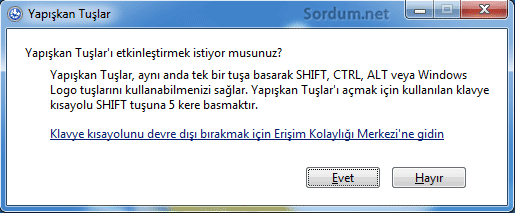 Yapışkan tuşlar