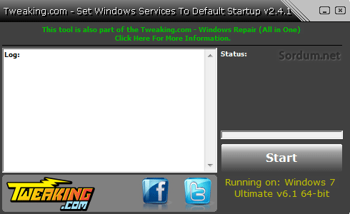 tweaking.com servis tamir aracı