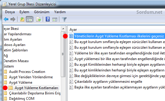 tak ve kullan aygıt yüklemesi admin e izin tak ve kullan aygıt yüklemesi admin e izin