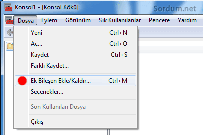 Ek bileşen ekle kaldır