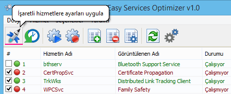 Eso ayarları uygula