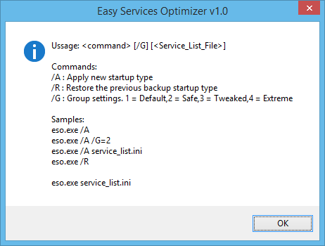 easy service optimizer cmd support