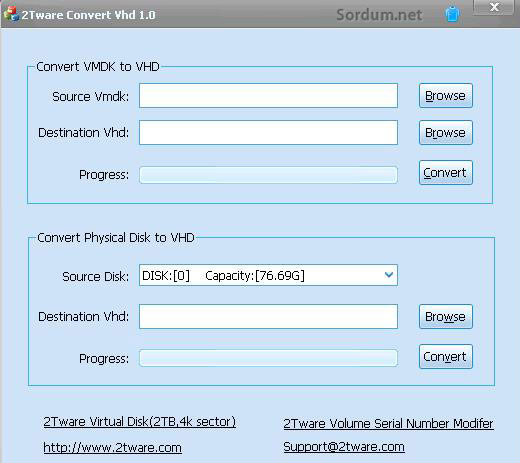 2Tware Convert VHD