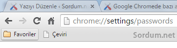 chrome passwords