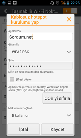 discovery de kablosuz hotspot kurulum ayarları