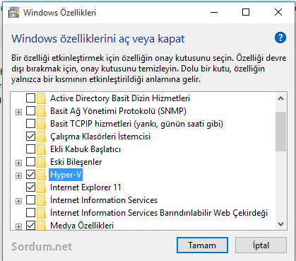 Windows 10 da hyper v
