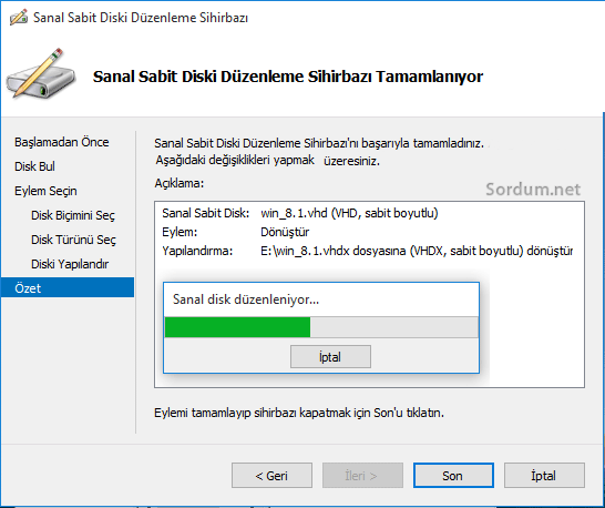 Hyper v dönüştürme son