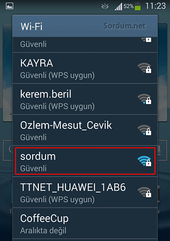 Cep telefonunda laptop ağına bağlan