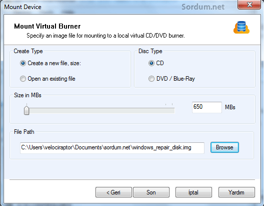 virtual burner