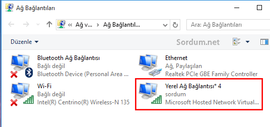 Yeni bağlantı oluştu