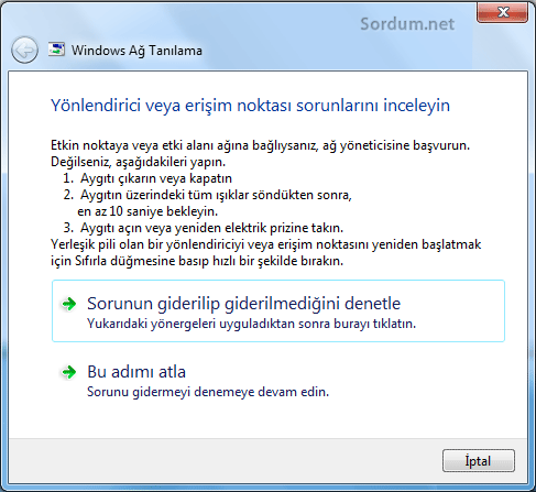 Ağ tanıla