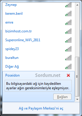 kablosuza bağlanmıyor