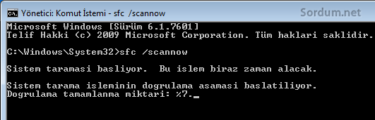 sfc komutu