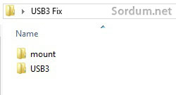 Usb 3.0 fix klasörü