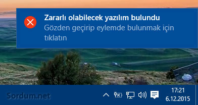 zararli olabilecek yazilim