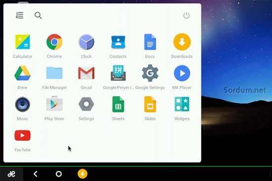 Remix OS başlangıç menüsü