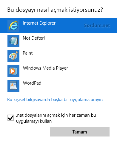Dosya nasıl açılsın