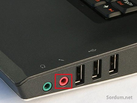 laptop mikrofon girisi