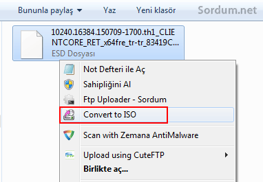 Convert to ISO