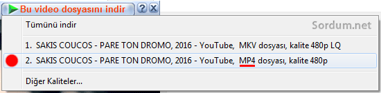idm ile youtubeden Mp4 şeklinde video indirmek