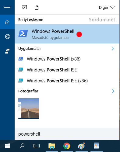 Powershell i açalım