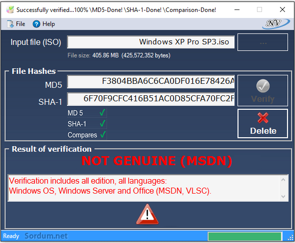 Windows veya Office Orginal değil