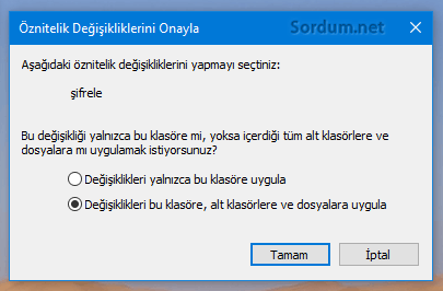 değişiklikler nereye uygulansın