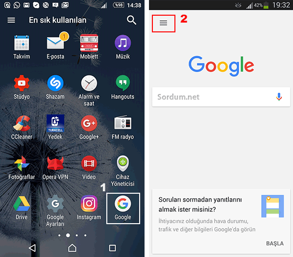 Google uygulaması