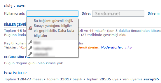 Firefox bu bağlantı güvenli değil uyarısı