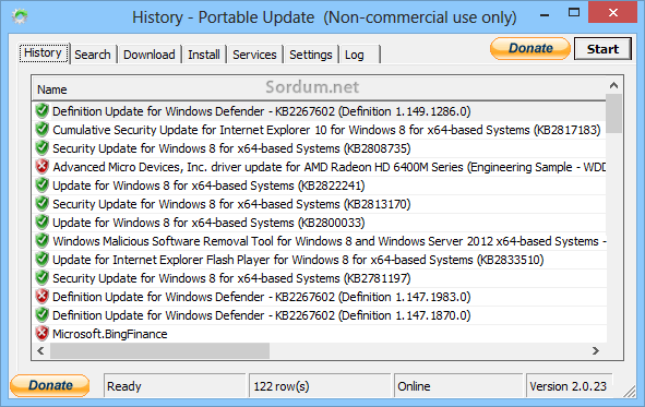 History portable update