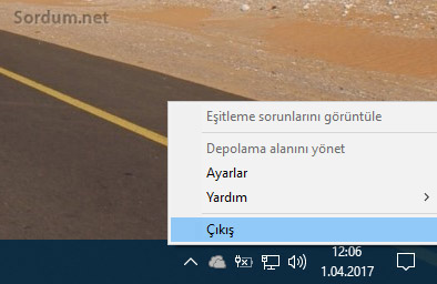 Onedrive Çıkış