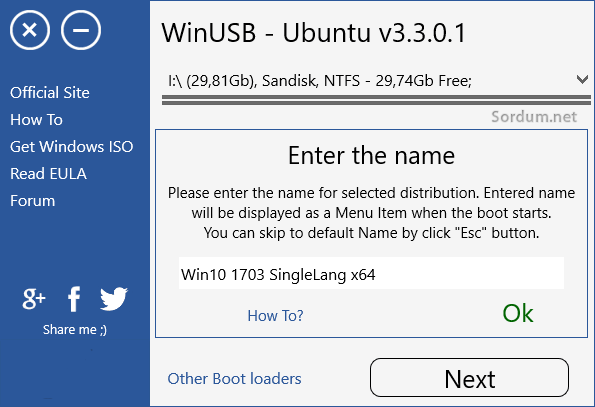 winusb yeniden adlandır