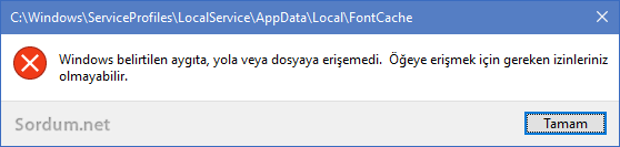 Erişim hatası