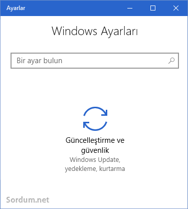 Ayarlar sayfası kısıtlandı