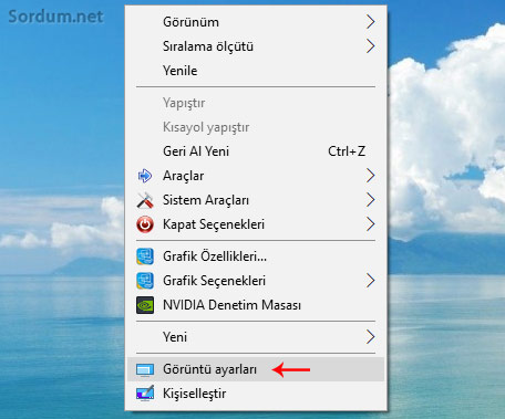 Görüntü ayarları