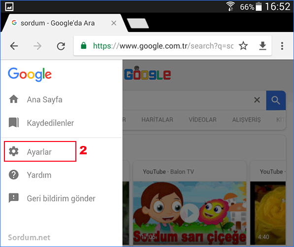 chrome mbilde ayarlar