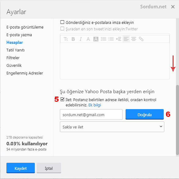 yahoo yönlendirildi