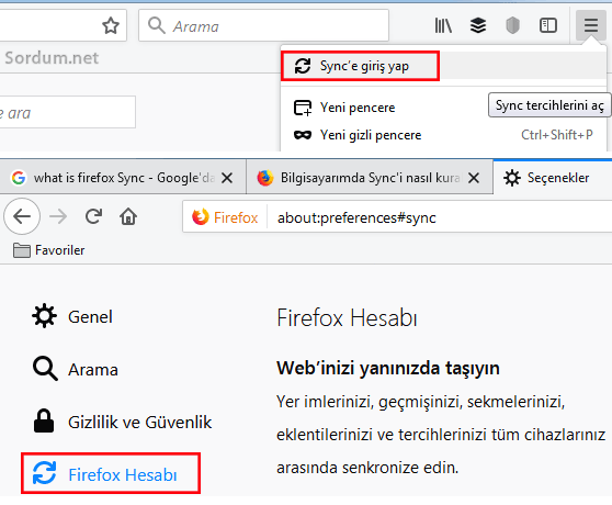 firefox sync