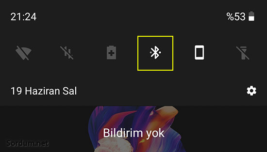 Android telefonda bluetooth