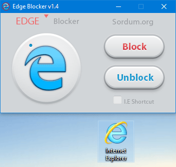 EDGE blocker yazılımı