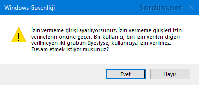 izin uyarısı izin uyarısı