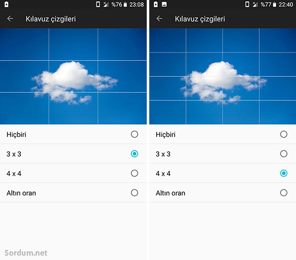 Kılavuz çizgi çeşitleri