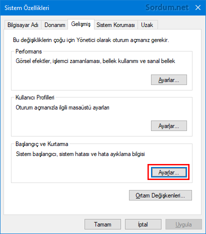 Sistemn özellikleri