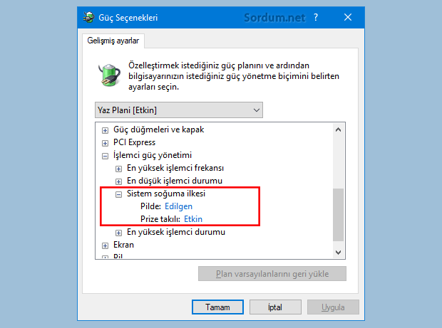 Sistem soğutma ilkesi