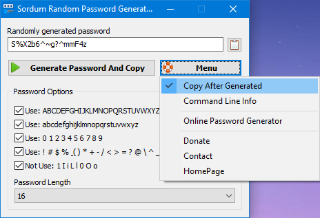sordum random password _generator menu