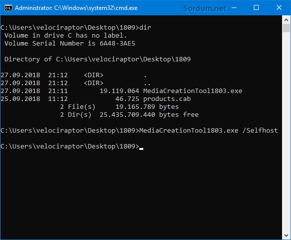Selfhost komutu