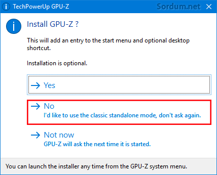 GPU-Z ile sahte grafik kartı tespiti